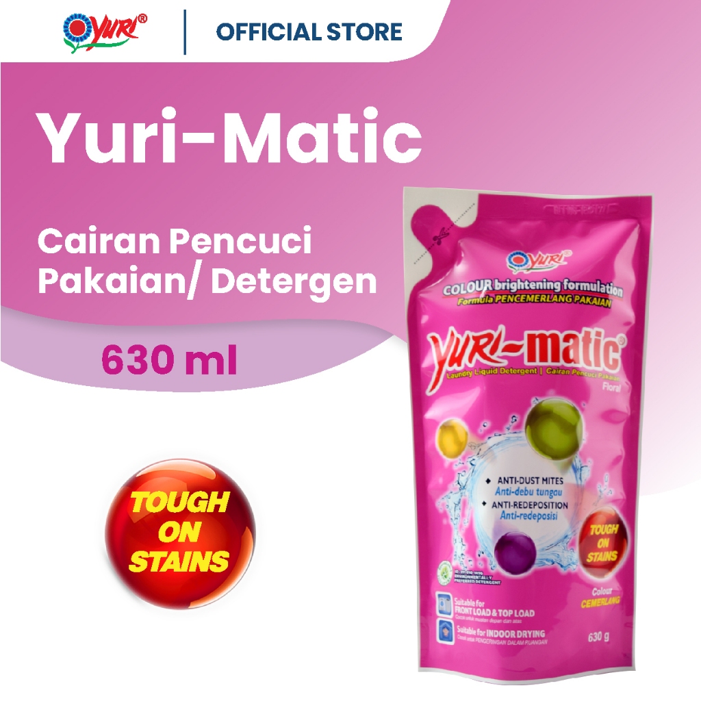 Yuri Matic Deterjen Pakaian 630 Gr
