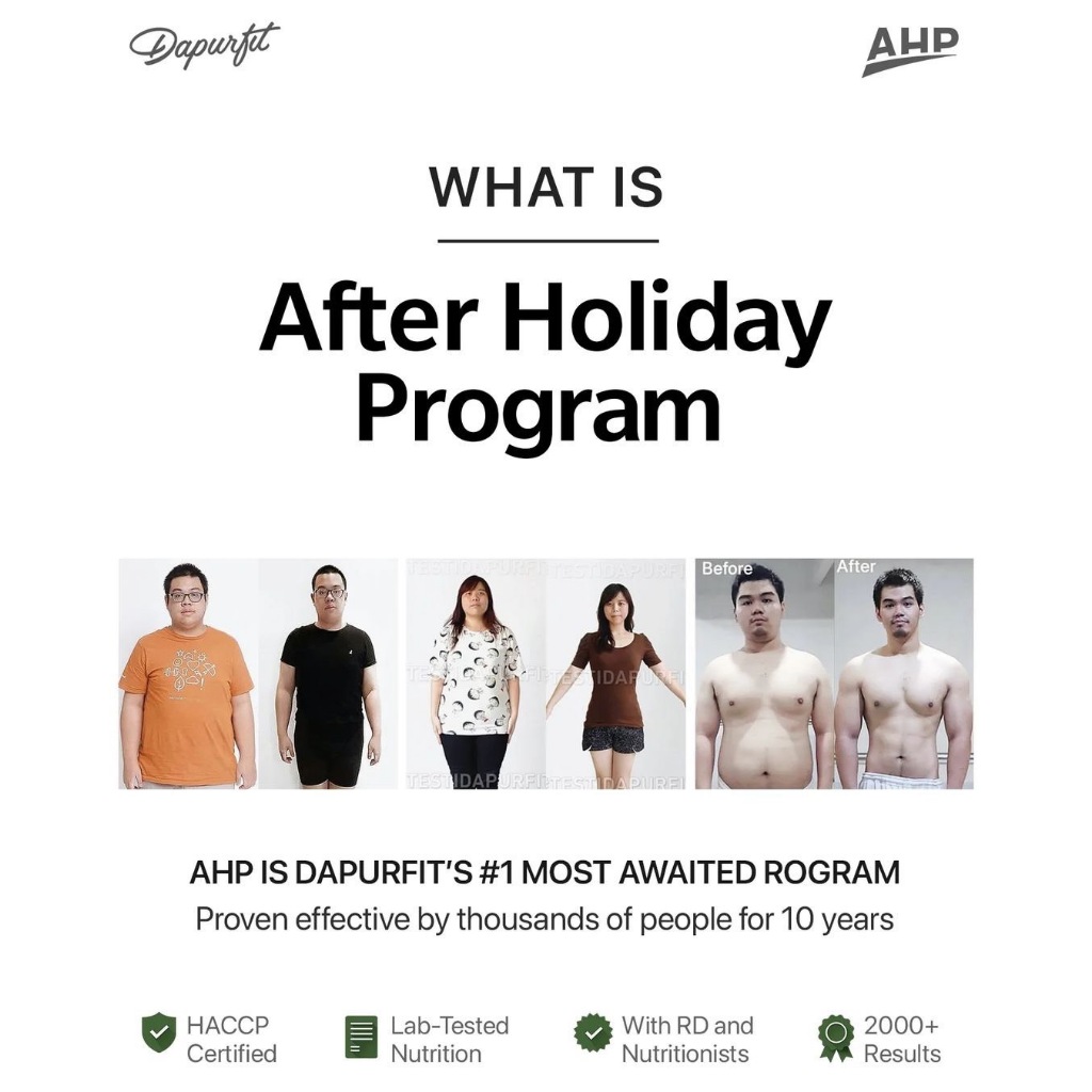 

Dapurfit AHP MONTHLY Lunch AND Dinner (40box-20days) Ultimate Weight Loss Diet Program