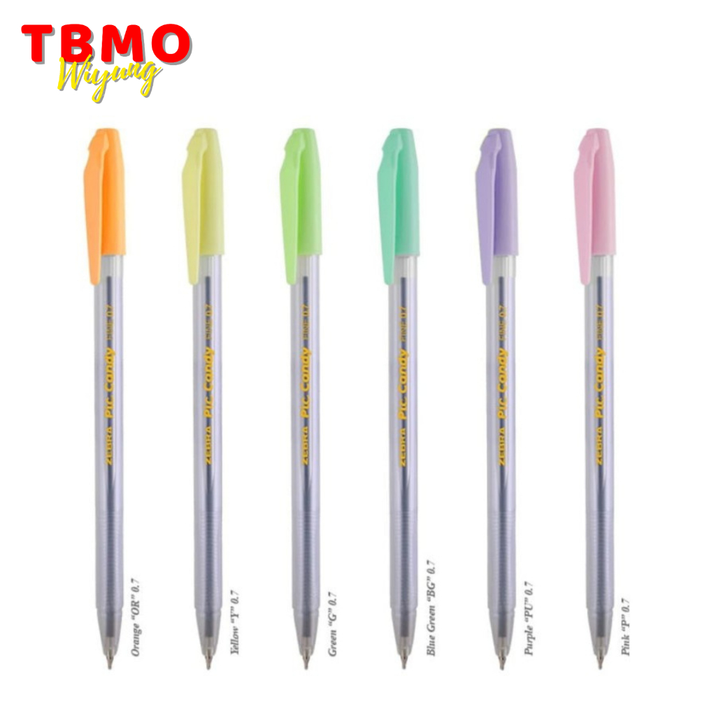 

TBMO Bolpen / Pulpen Piccandy 0.7 Black Set 6 Pcs
