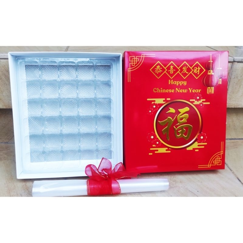 

5pcs Box Nastar imlek Uk 22x19x4cm Fu Lantern Hole 20/30