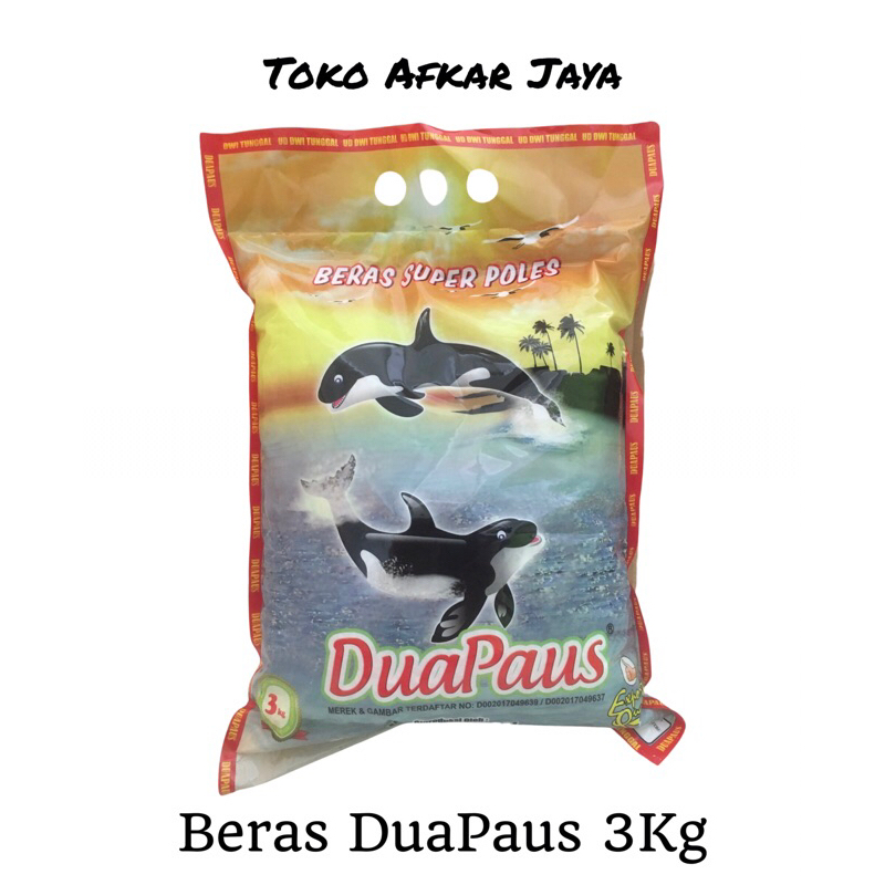 Beras DuaPaus 3Kg