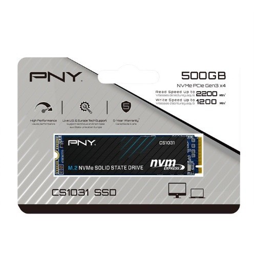 SSD PNY CS1031 500GB M.2 NVMe PCIe Gen3 x4