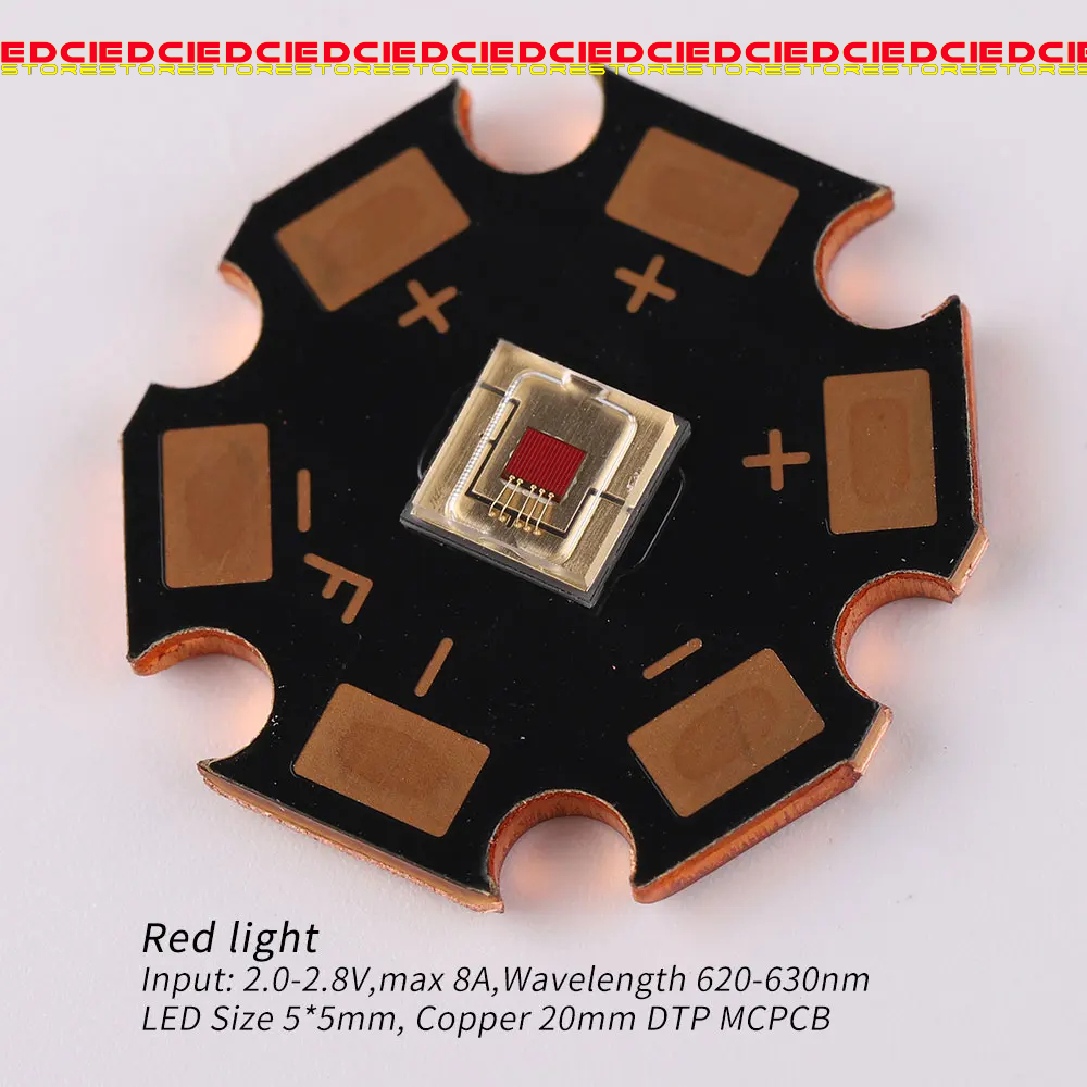 LED Getian GT Red Light, Sorot Merah, Cooper DTP MCPCB