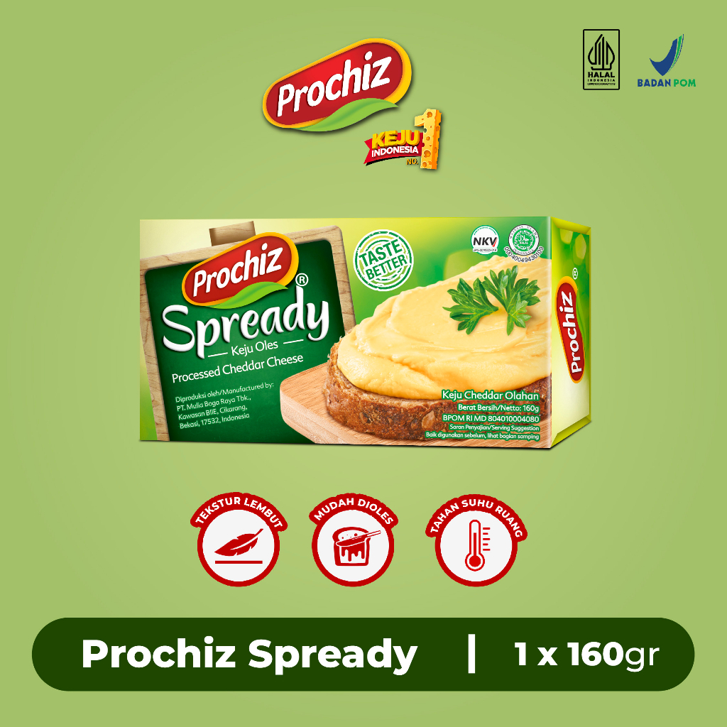 

PROMO! - Keju Prochiz Spready 160gr