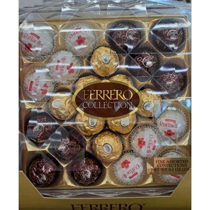 

Coklat Ferrero Rocher Collection Diamond 9.1 Oz Isi 24 Pcs / Pack