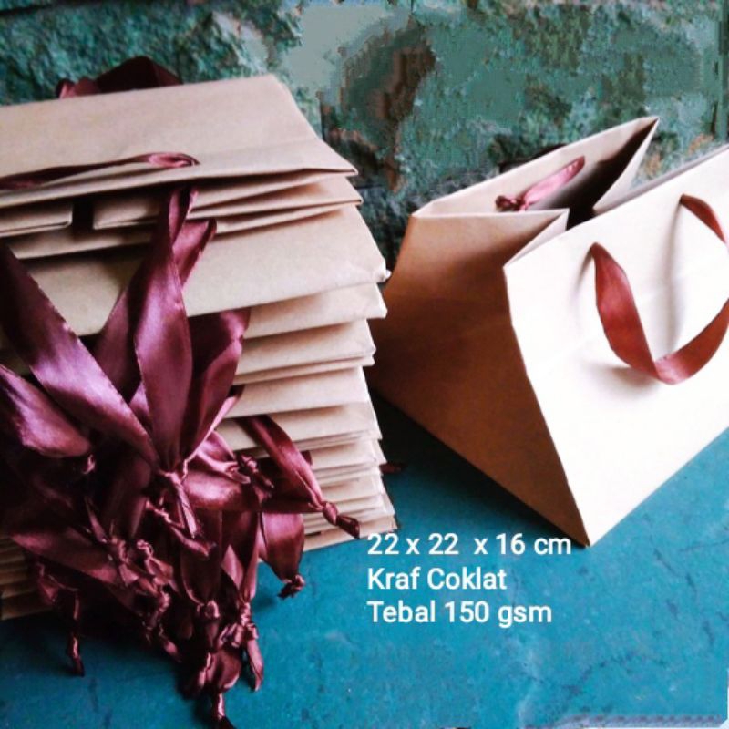 

Paper bag Tas Kertas Coklat Polos Dus Kotak Nasi ( isi 10 pcs )