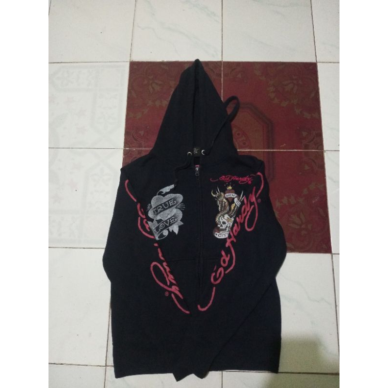 Hoodie Zipper Ed Hardy