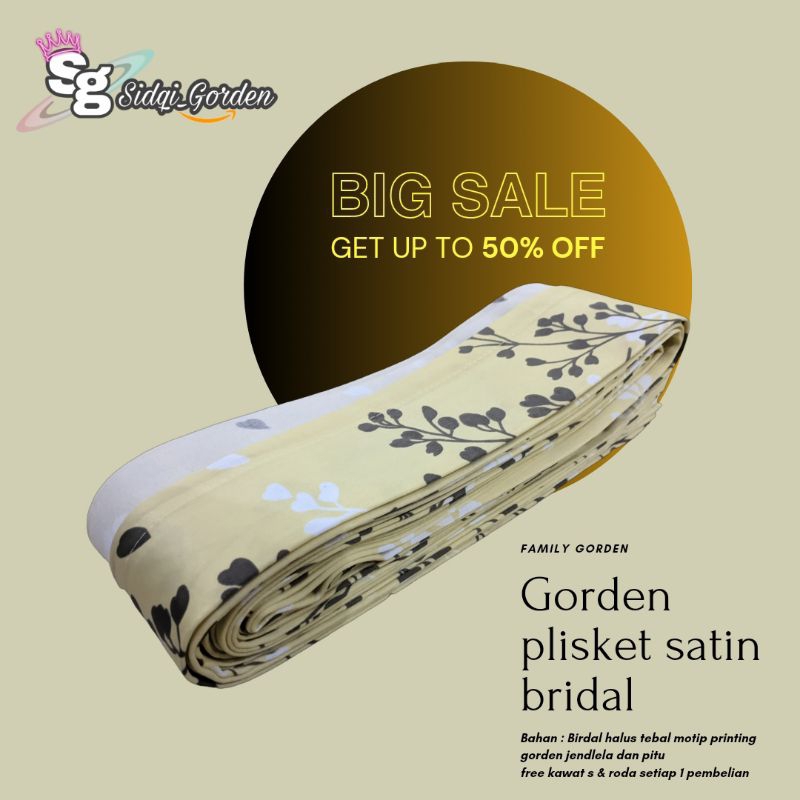 gorden pintu gorden plisket kawat bahan bridal surawung abu hordeng jendela minimalis