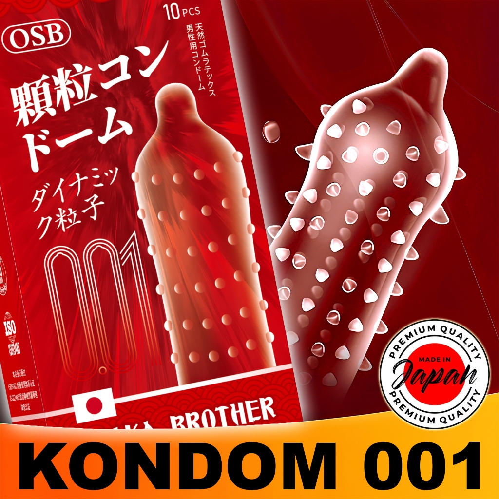 KONDOM 001 BERGERIGI PREMIUM KUALITAS JEPANG - PRIVASI AMAN TERJAGA