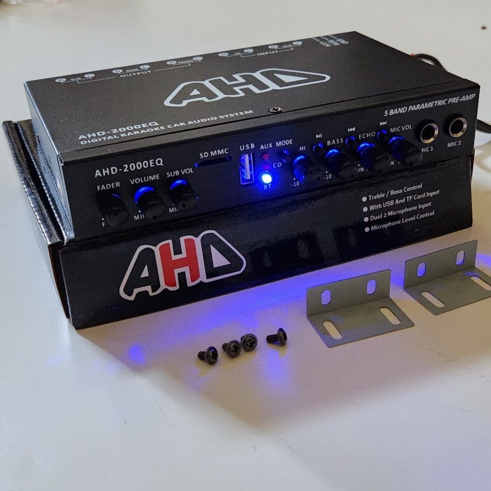 Pcw Parametric Equalizer Preamp Karaoke Bluetooth TF card  USB Merk AHD