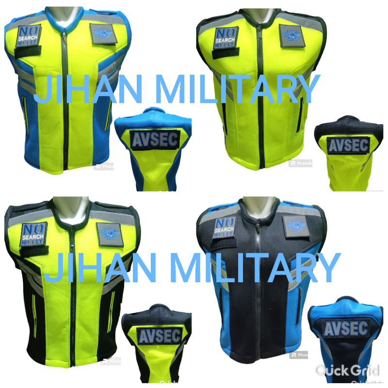 Rompi Avsec,rompi pengaman bandara ,rompi vest