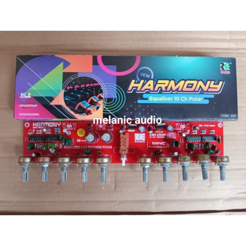 kit equalizer 10 stereo 2x15 Chanel stereo putar new harmoni