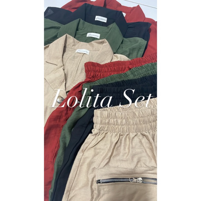 LOLITA SET | One Set Wanita Bahan Linen