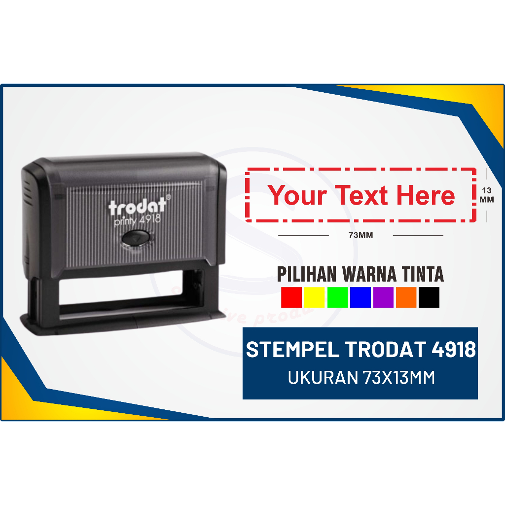 

Stempel TRODAT 4918, stempel warna,nama,dokter,perusahaan,