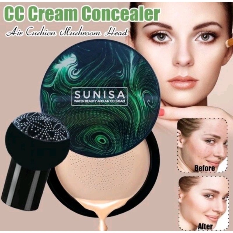 [BISA COD] ORIGINAL Barcode Sunisa Air Cushion BB Cream Bedak Glowing