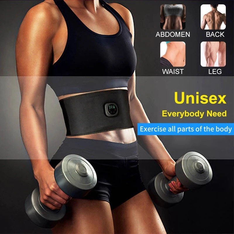 Sabuk Stimulator EMS Otot Perut ABS Six Pack Smart Fitness Sixpad