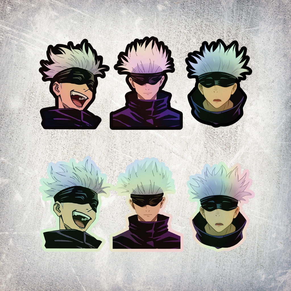 

STICKER HOLOGRAM ANIME GOJO SATORU JUJUTSU KAISEN