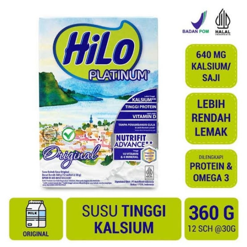 

HiLO Platinum Susu Tinggi Kalsium 12sch