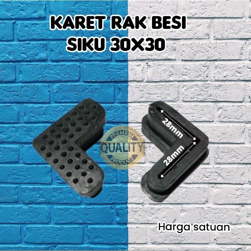 Karet Siku 3x3 / Karet Rak Besi Siku 3x3