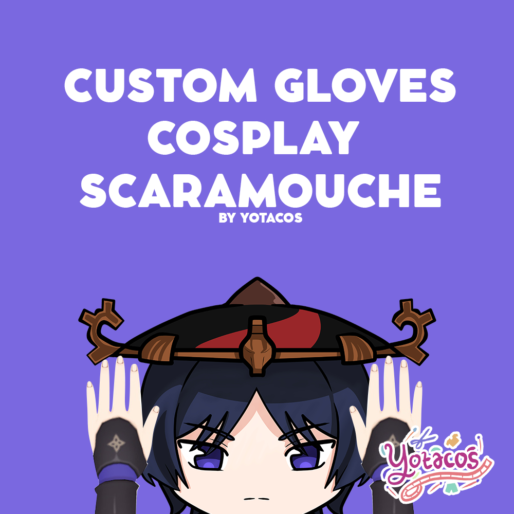 Custom Glove Cosplay Genshin Impact Scaramouche YOTACOS