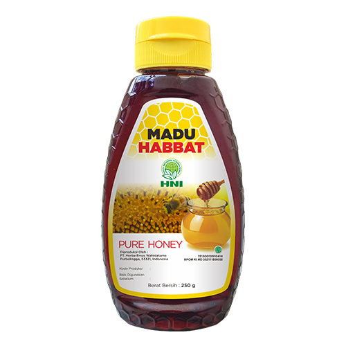 

HNI HPAI - Madu Habbat 250 ml - Madu Asli Premium - Madu Murni 100% BPOM Halal MUI