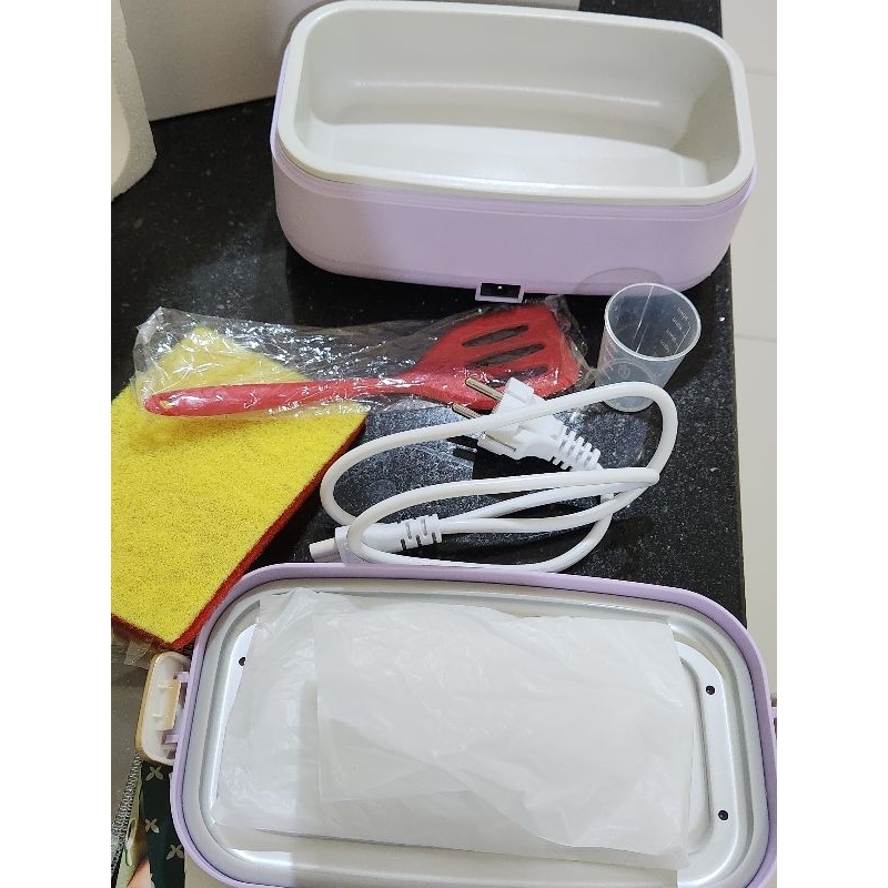 Haezbaby ESC Luminaire Electric Lunchbox MPASI Cooker touchscreen - Lavender tanpa stainless.
