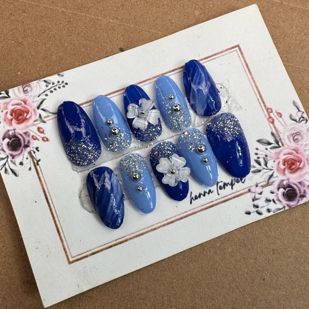 KUKU PALSU WEDDING NAVY / KUKU PALSU PENGANTIN