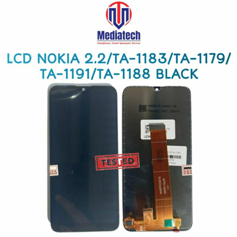 LCD NOKIA 2.2/TA-1183/TA-1179/TA-1191/TA-1188 BLACK