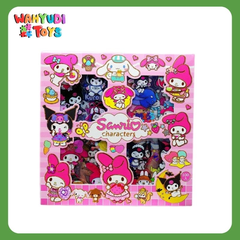 

MURAH STIKER SANRIO KARAKTER KUROMI & MELODY - STIKER 100 LEMBAR PER BOX