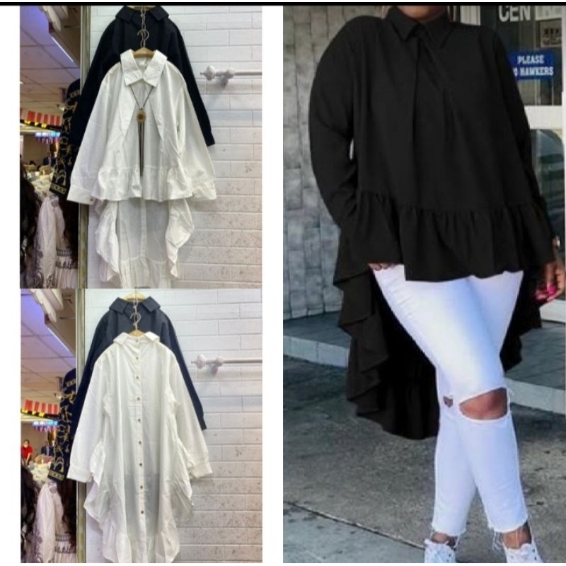Blus elegan fashion wanita / tunik hijab korean style /  hijab friendly