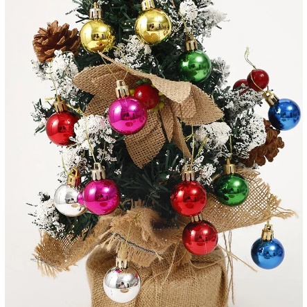 Ornamen Hiasan Bola Pohon Natal / Hanging Ball Aksesoris Bola Natal Gantungan Pohon Natal / Natal Hi