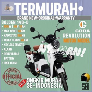 Sepeda Listrik Dewasa Goda 146-D Garansi Resmi - GODA OFFICIAL STORE SURABAYA MALANG MITRA EBIKE SEJ