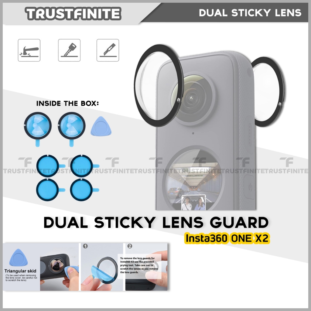 OEM Dual Sticky Lens Guard Insta360 One X2 Lens Protector Insta360 X2