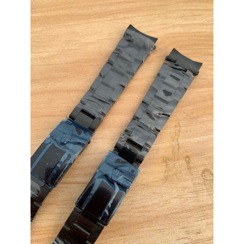 Strap tali jam tangan stell rolex daytona hitam solid