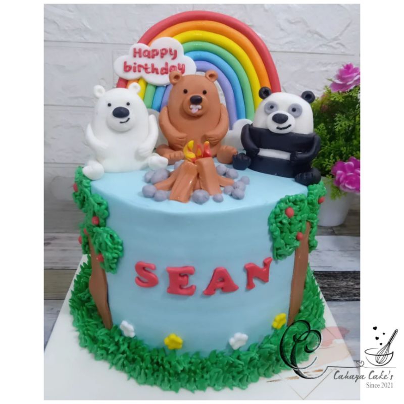 Kue Ulang Tahun Beruang / Bear Cake / Kue Ultah Custom Beruang