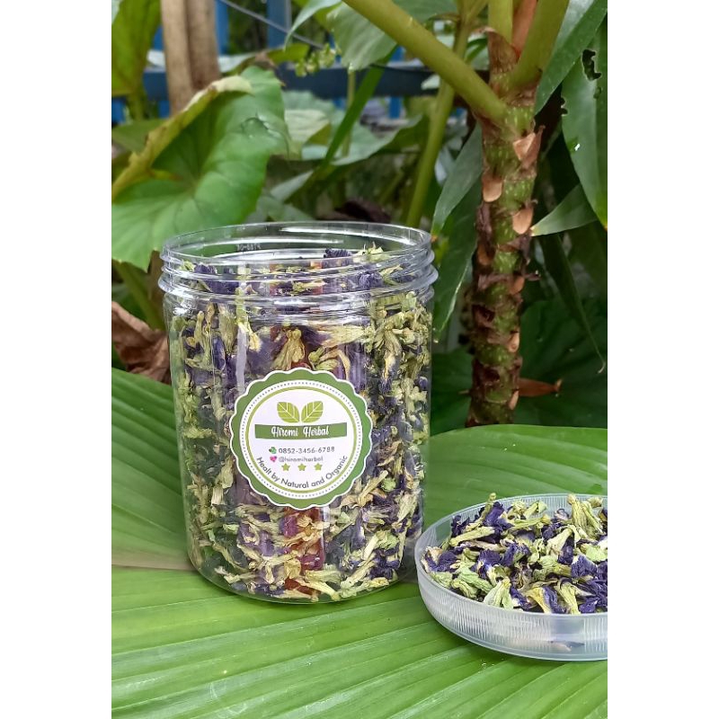 

Bunga Telang Butterfly Pea Kering Grade A kemasan Toples