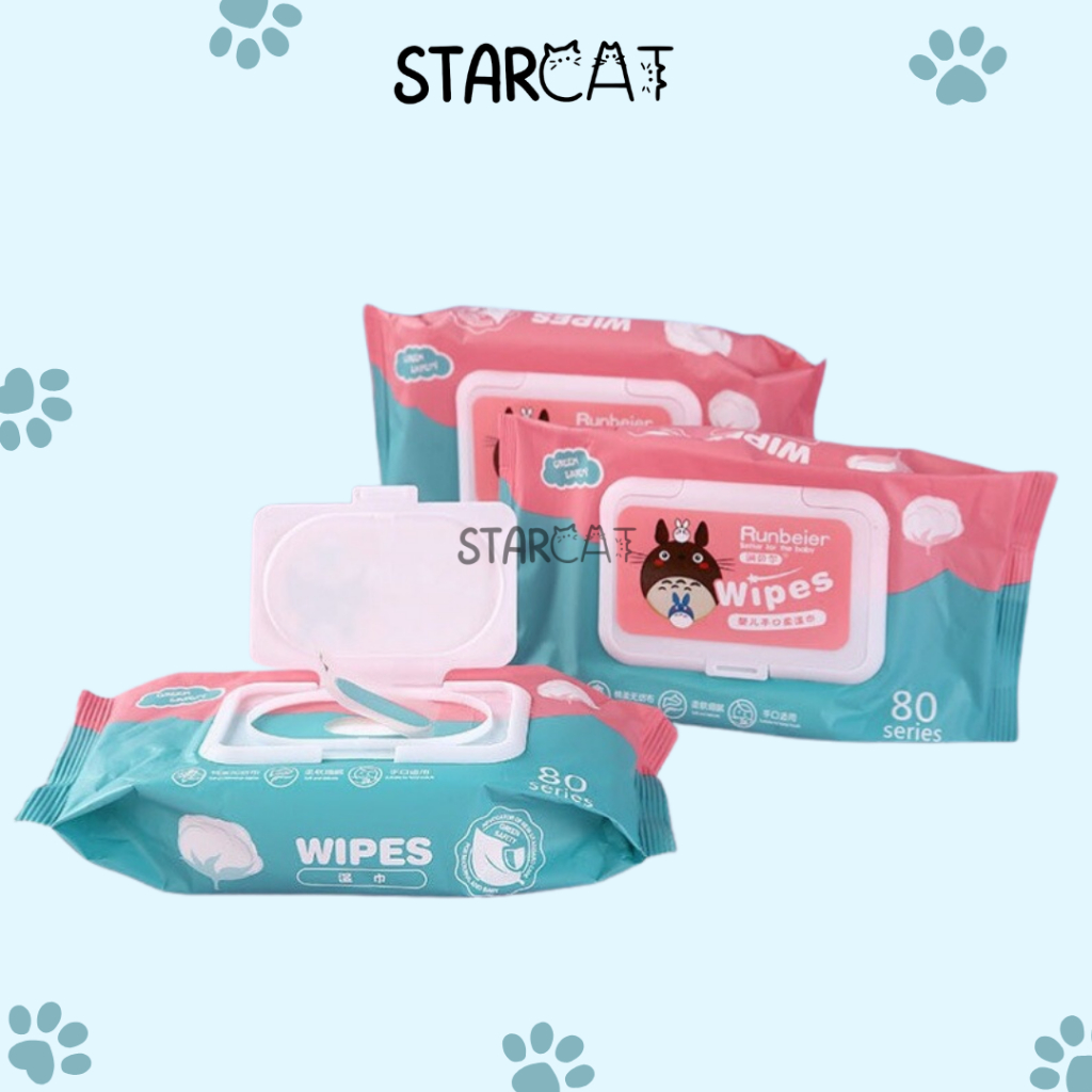 SC Tisu Basah Kucing Mandi Serbaguna Mata Telinga