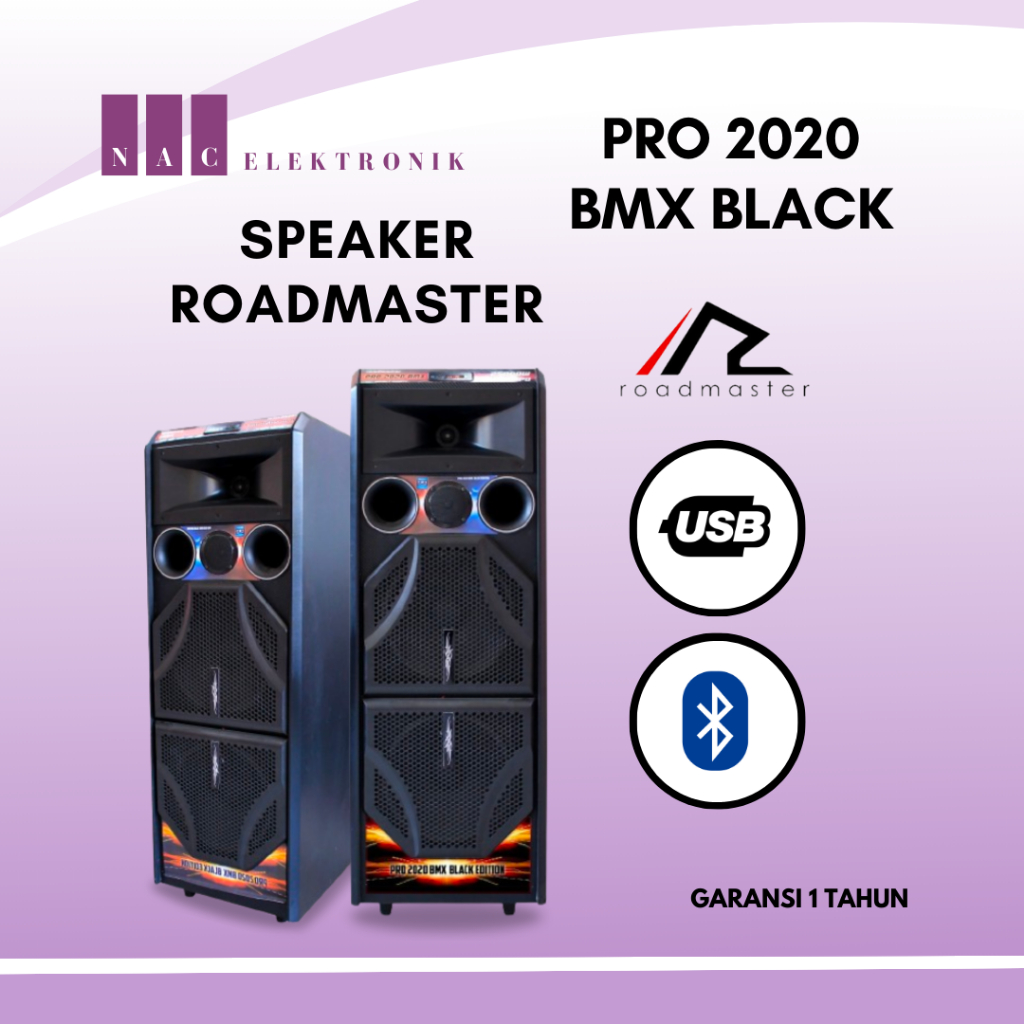 SPEAKER AKTIF ROADMASTER PRO 2020 BMX BLACK EDITION