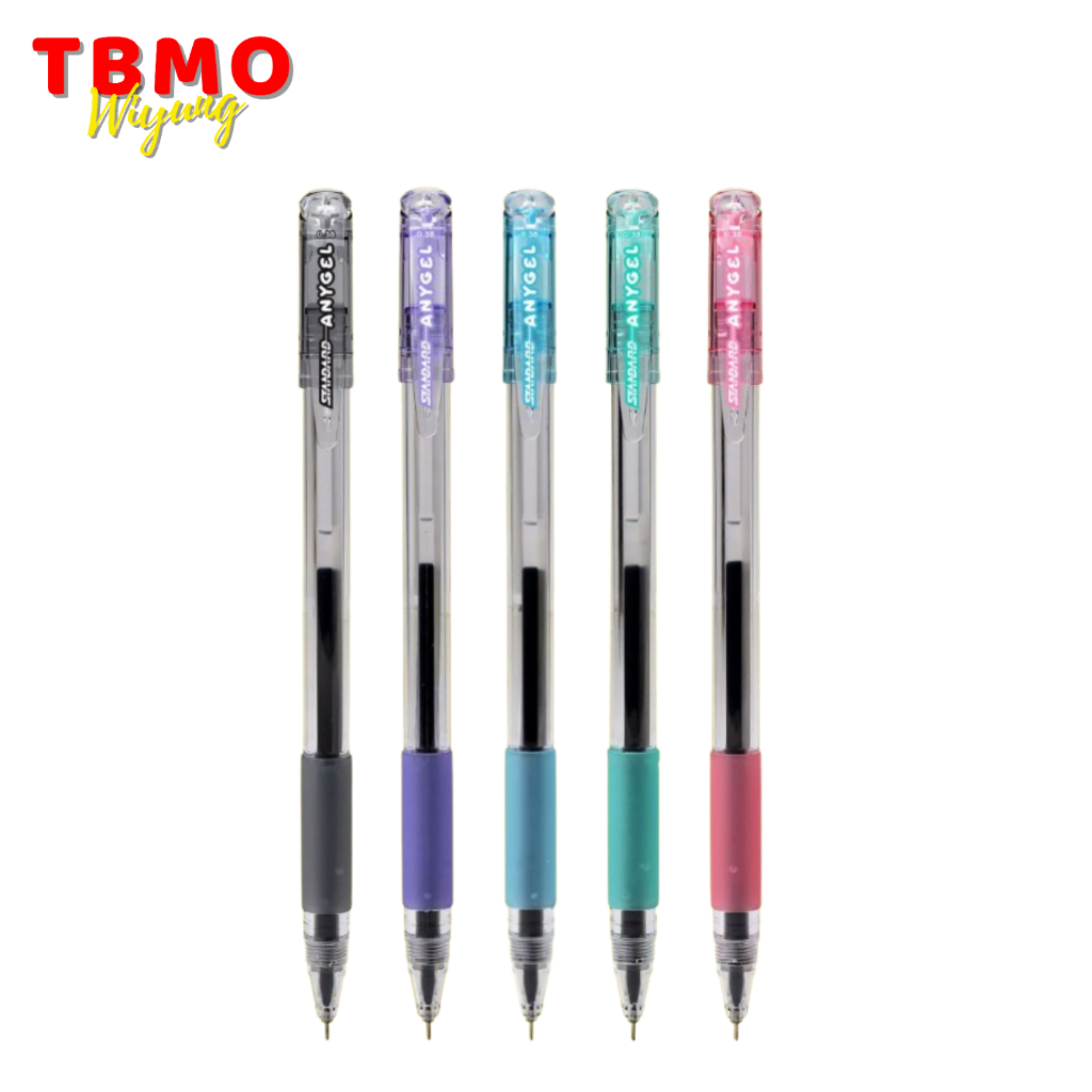 

( 1 Pcs ) TBMO Bolpen / Pulpen / Gel Pen Anygel 0.38mm Standard Per Pcs