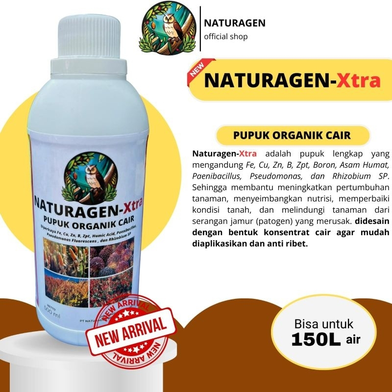 1 BOTOL Pupuk Organik NATURAGEN XTRA( Pupuk Cair)