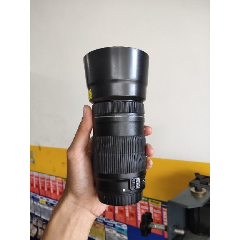 lensa tele canon 55 250mm is stm