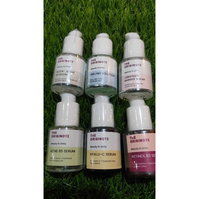 Serum The Originote lengkap | serum originote gluta bright B3 | serum peeling solution originote | a