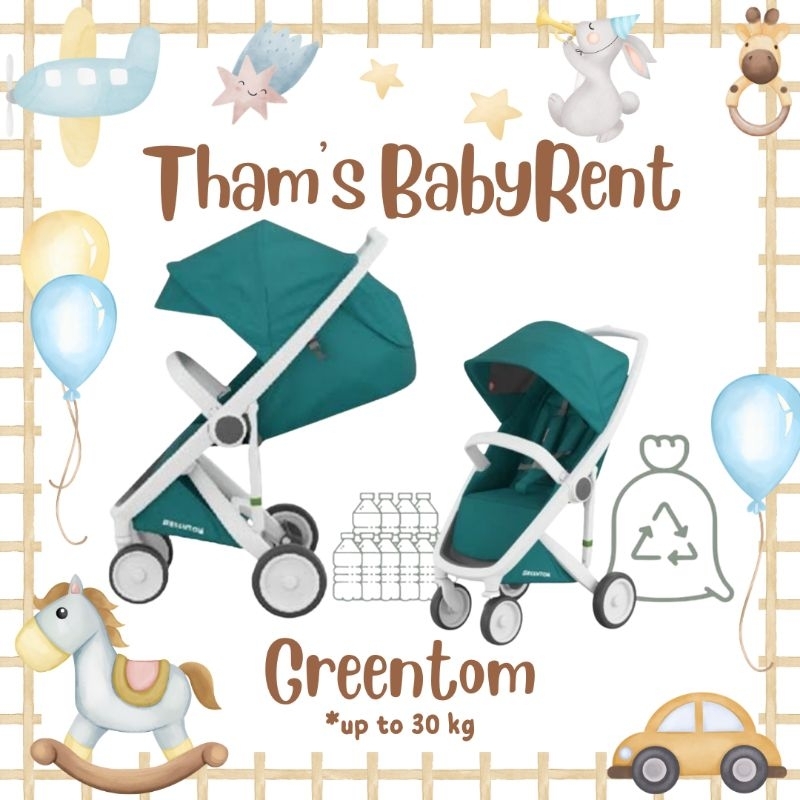Sewa Perlengkapan Traveling Stroller Greentom - Sewa Greentom