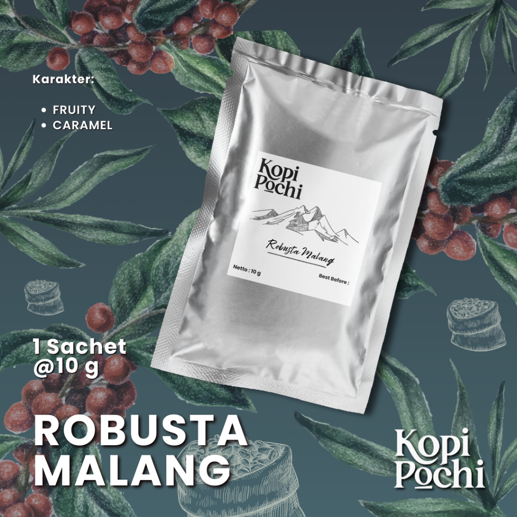 

Kopi Robusta Malang 1 Sachet 10 Gram