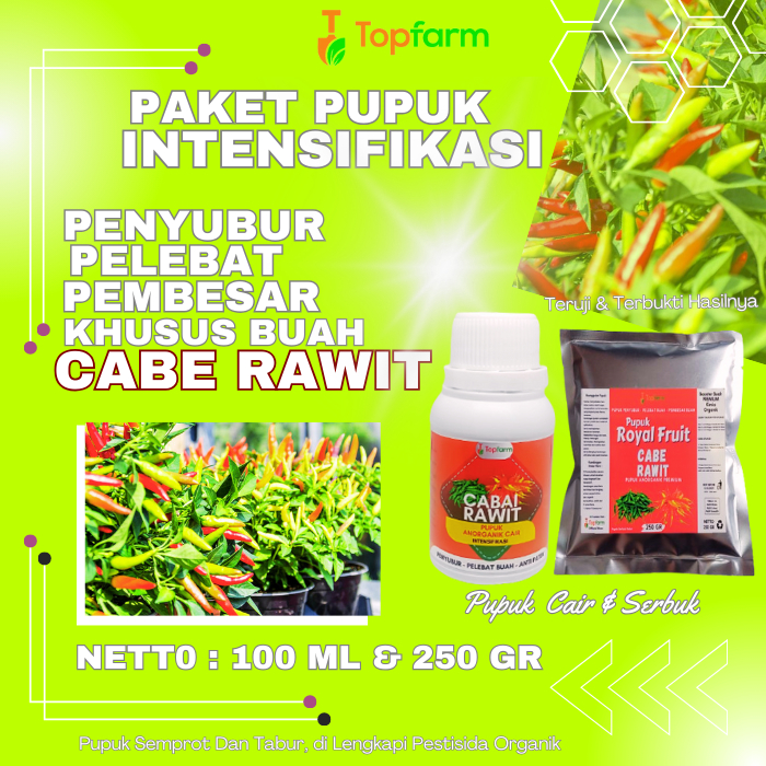 Pupuk Khusus Cabe Rawit / Pupuk Cabe Rawit Terbaik / Pupuk Cabe Rawit Pelebat Buah / Pupuk Cabe Rawi