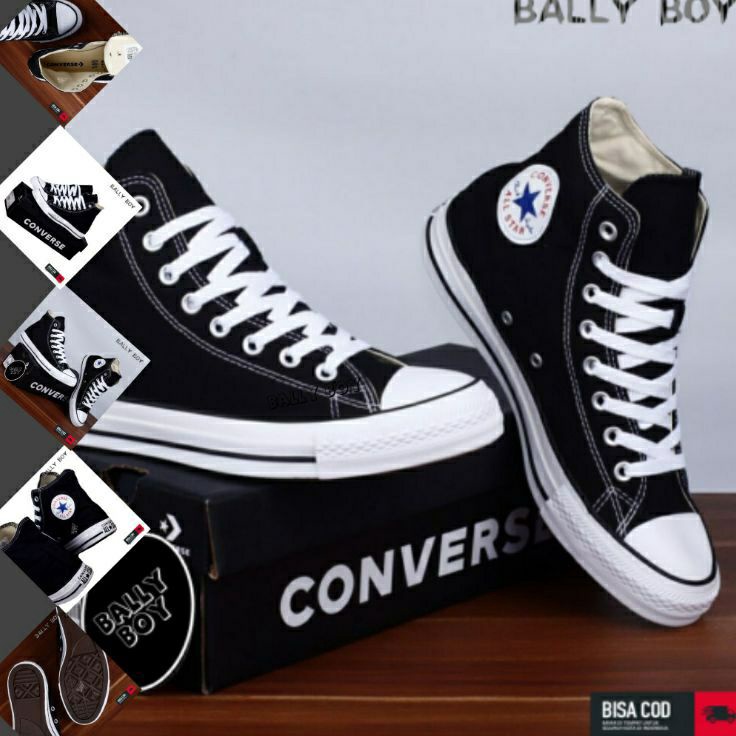 Sale IdKwV Sepatu Convers All star Sekolah Hitam Pria Wanita  Sepatu allstar petir