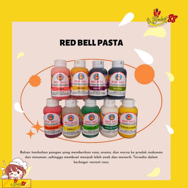 

Pasta dan Perisa Red Bell 55 ML Aneka Rasa