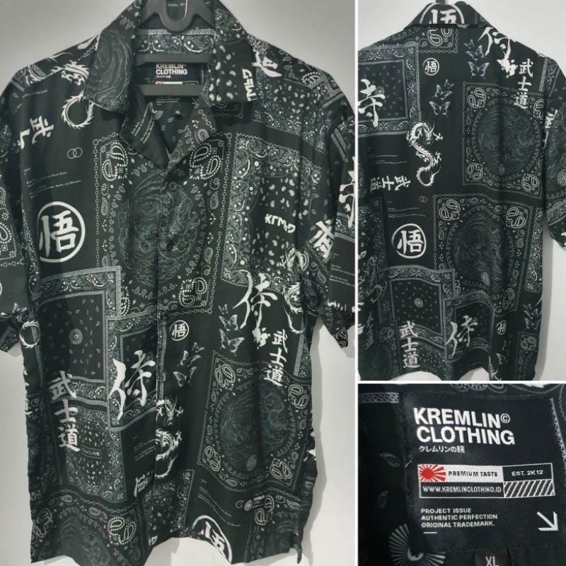 Kemeja Pria Kremlin Clothing Hitam