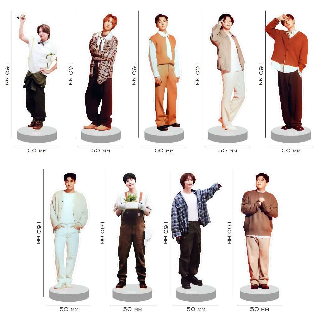 Stand Figure Akrilik Suju Super Junior Season Greeting 2024 Superjunior