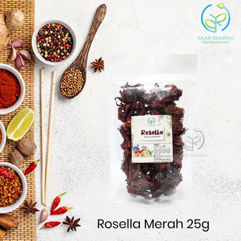 

Ready Teh Bunga Rosella Merah Kering Akar Rempah Rosela isikeranjangmu akarrempah VBE